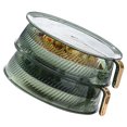 thumbnail image 4 of Cubierta de alimentos con aislamiento verde transparente, cubierta térmica multicapa apilable a prueba de polvo para almacenamiento de verduras, 2 capas, 4 of 12
