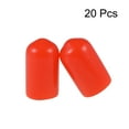 thumbnail image 2 of 20pcs 7mm Round Red Vinyl End Cap Screw Thread Protectors Rubber Cover Caps, 2 of 3