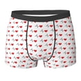 thumbnail image 6 of Men's Boxer Briefs, Heartbeat Symbol Soft Comfy Mens Underwear Boxer Briefs Breathable With Widen Waist, 6 of 7