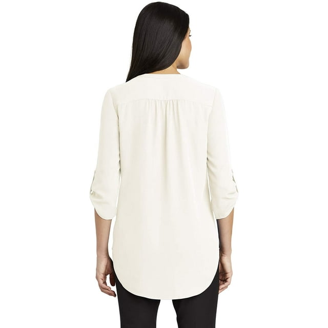 Port Authority Blouse Tunique à Manches 3/4 pour Femmes