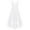White, variant on TiaoBug Kids Girls Junior V Neck Chiffon Party Gown High Low Hem Dress