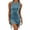 Bluish grey, variant on Womens Bodycon Stretch Dress Ribbed Round Neck Sleeveless Slim Fit Basic Solid Mini Tank Dresses
