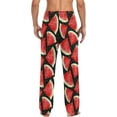 thumbnail image 2 of HPINK-T Red Watermelon Men's Pajama Pants Soft Comfy Sleep Lounge Pants Pjs Bottoms with Pockets, 2 of 7