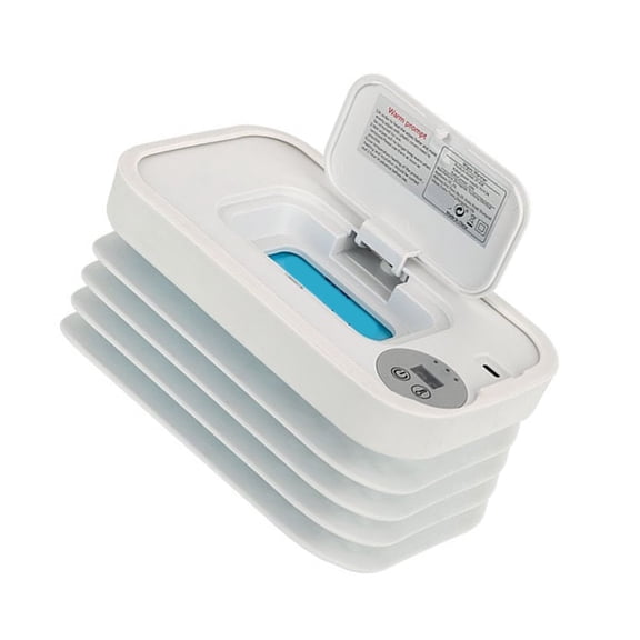 Adjustable Temperature Baby Wipe Warmer Heating Systems Foldable Space Saving Solution For Delicate Skin Protections