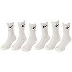 Nike Dri-Fit Performance Basic Crew (Toddler/Little Kid) White 5-7 (10 Toddler-3 Little Kid)