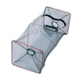 thumbnail image 2 of Soidarity Red de malla para pesca de cangrejo, red para langosta, cesta de pesca, red de inmersión portátil plegable, jaula para peces, alambre Type5 NO5, 2 of 6