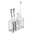 thumbnail image 4 of Toothbrush Holder Stainless Steel Rustproof Metal Bathroom Toothpaste Holder Stand with Multi-Functional 7 Slots for Toothbrush Toothpaste Cleanser, 4 of 7