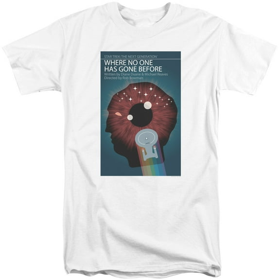 Star Trek Tng Season 1 Episode 6 Adult Tall T-Shirt 18/1 T-Shirt White