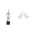 thumbnail image 1 of Estatua De Elefante De Arte Abstracto, Figuras Decorativas, Escultura De Resina única, Adorno De Mesa De Recuerdo Para Casa, Oficina, Mesa De Café, Entrada, Decoración De Dormitorio, 1 of 8
