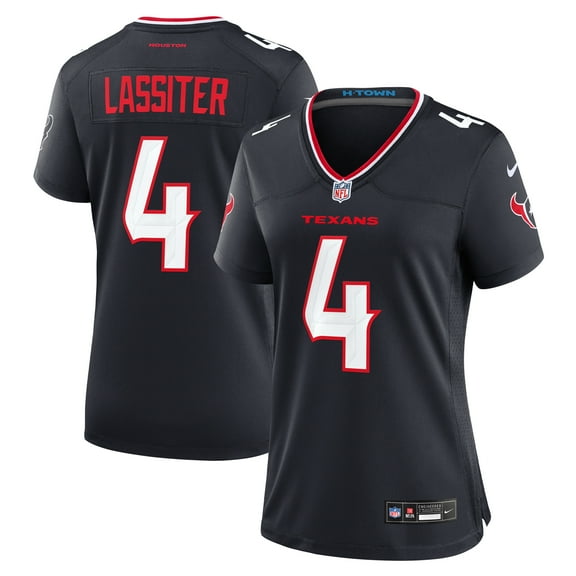 Women's Nike Kamari Lassiter Navy Houston Texans Team Game Jersey
