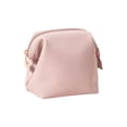 thumbnail image 2 of YAOMOBB Cosmetic Storage Bag Large Capacity Multifunction Bag Solid Color Zipper Closure Smooth Surface Keep Neat Faux Leather Waterproof Business, 2 of 6