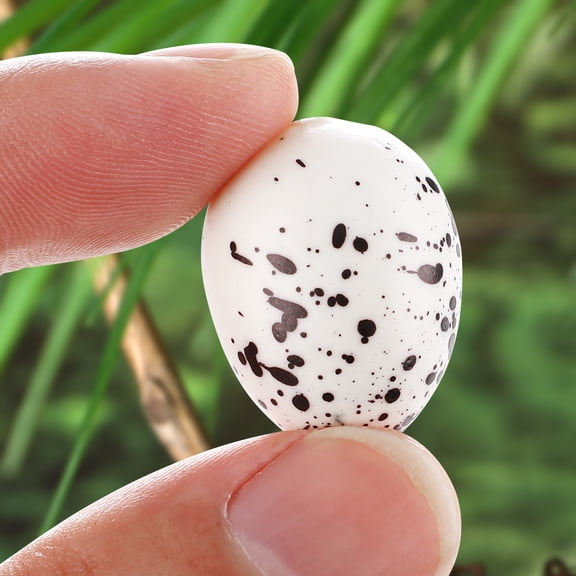 FRCOLOR 50Pcs Oval Foam Fake Bird Eggs Educational Toys for Kids and Families Micro Landscape Decor