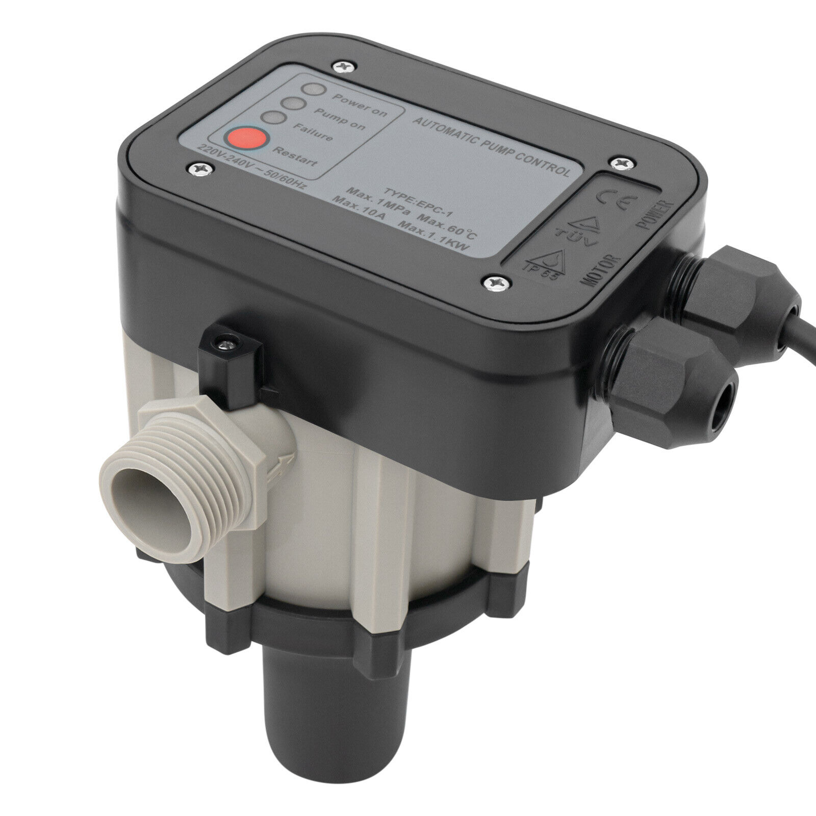 SHZICMY 1.5HP 1100W Shallow Well Jet Pump with Pressure Tank 1200GPH for Pumping Water