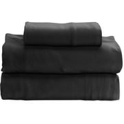 Mainstays 200 Thread Count Cotton Sheet Set, Rich Black