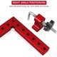 thumbnail image 3 of 2pcs Aluminum Alloy Inch/mm 90 Positioning Bracket With 4 Adjustable Fixing Blocks Right Angle Clamps For Photo Frame Cabinet Drawer (140x140mm), 3 of 4