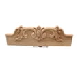 thumbnail image 1 of Tallado de madera Embrión blanco Flor decorativa madera sólido estilo europeo decoración del hogar accesorios puerta largo aplique, 1 of 7