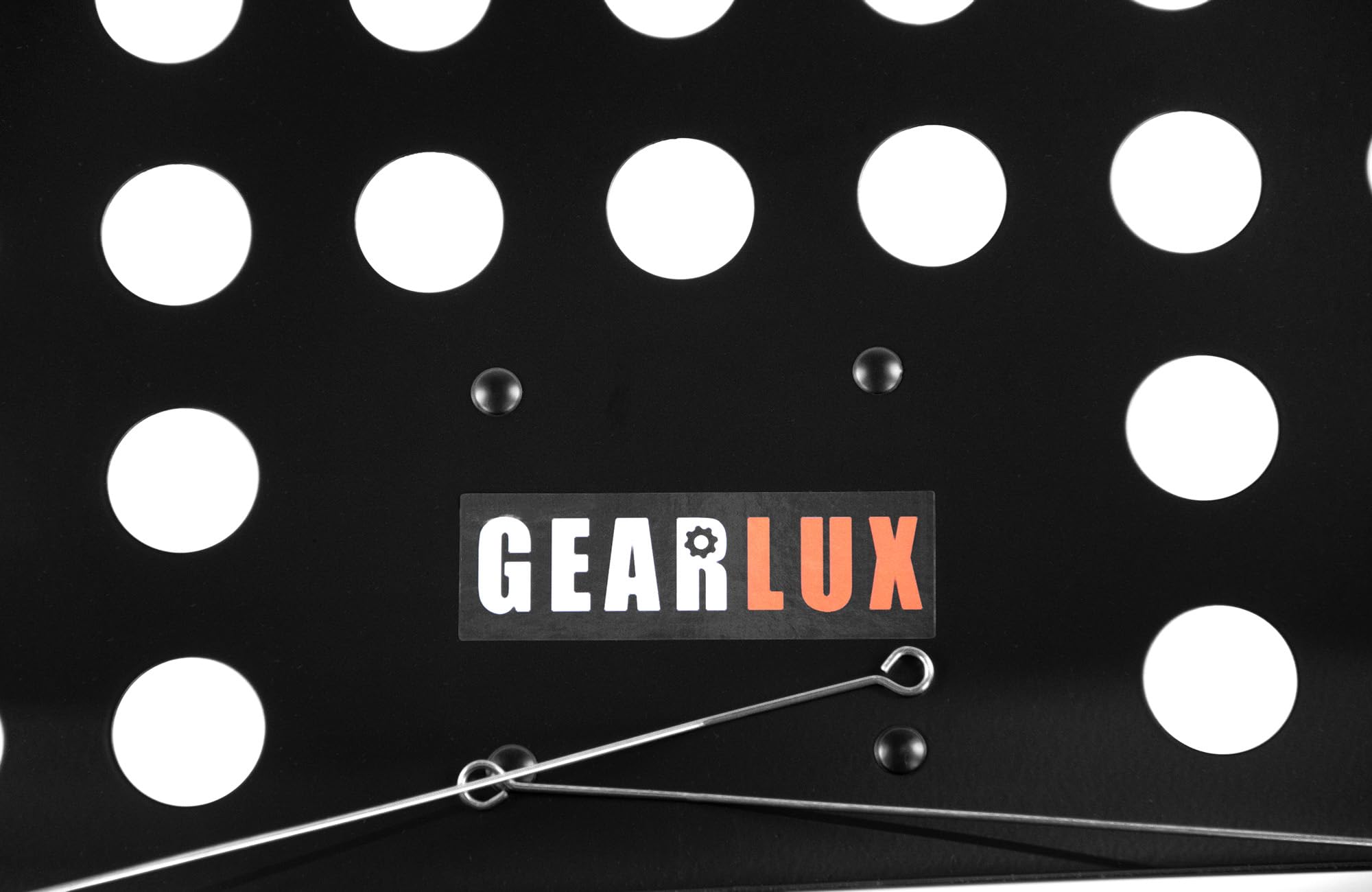 Gearlux Lightweight Vented Die-Cast Sheet Music Stand with Height Adjustment up to 71 Inches and Triple Layer Anti-Rust Coating