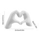 thumbnail image 2 of Escultura Arte Moderno Estatua Dedo Amor Manos Corazón Artística para El, 2 of 9