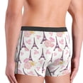 thumbnail image 4 of Men's Boxer Briefs, daisy Eiffel Tower flower Soft Comfy Mens Underwear Boxer Briefs Breathable With Widen Waist, 4 of 7