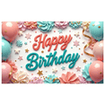 thumbnail image 5 of Colorful Theme Happy Birthday Banner Polyester Material Party Decoration for Birthday Party Kids Event Celebration, 5 of 7