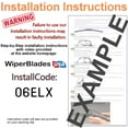 thumbnail image 3 of 2023 Jeep Wrangler Beam Wiper Blades Wipers WBUSA (Set of 3) w/Rear Wiper, 3 of 3
