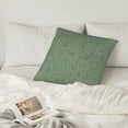 thumbnail image 6 of LNWH Decorative Pillow Covers, Green Paisley Water Drops Bubbles Square Sofa Decorative Knit Pillow Case, 16"x16", 6 of 8