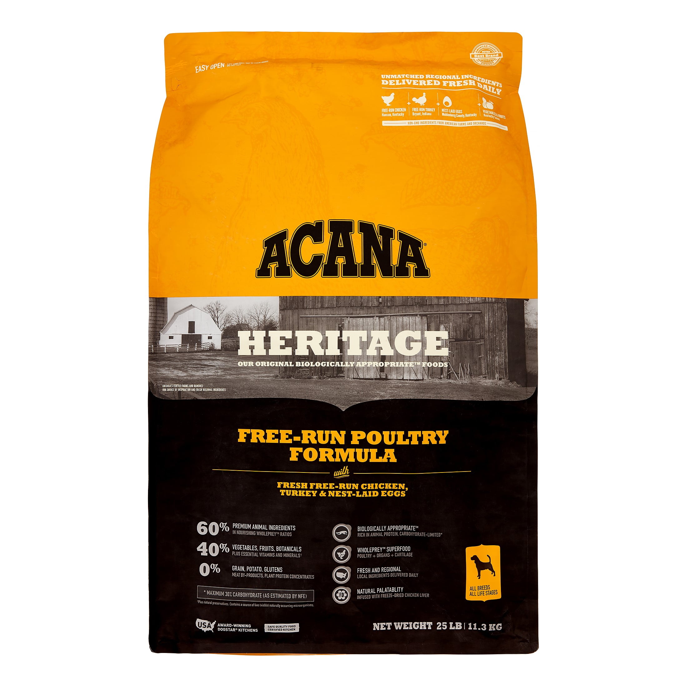 Acana Heritage Free-Run Poultry Formula 