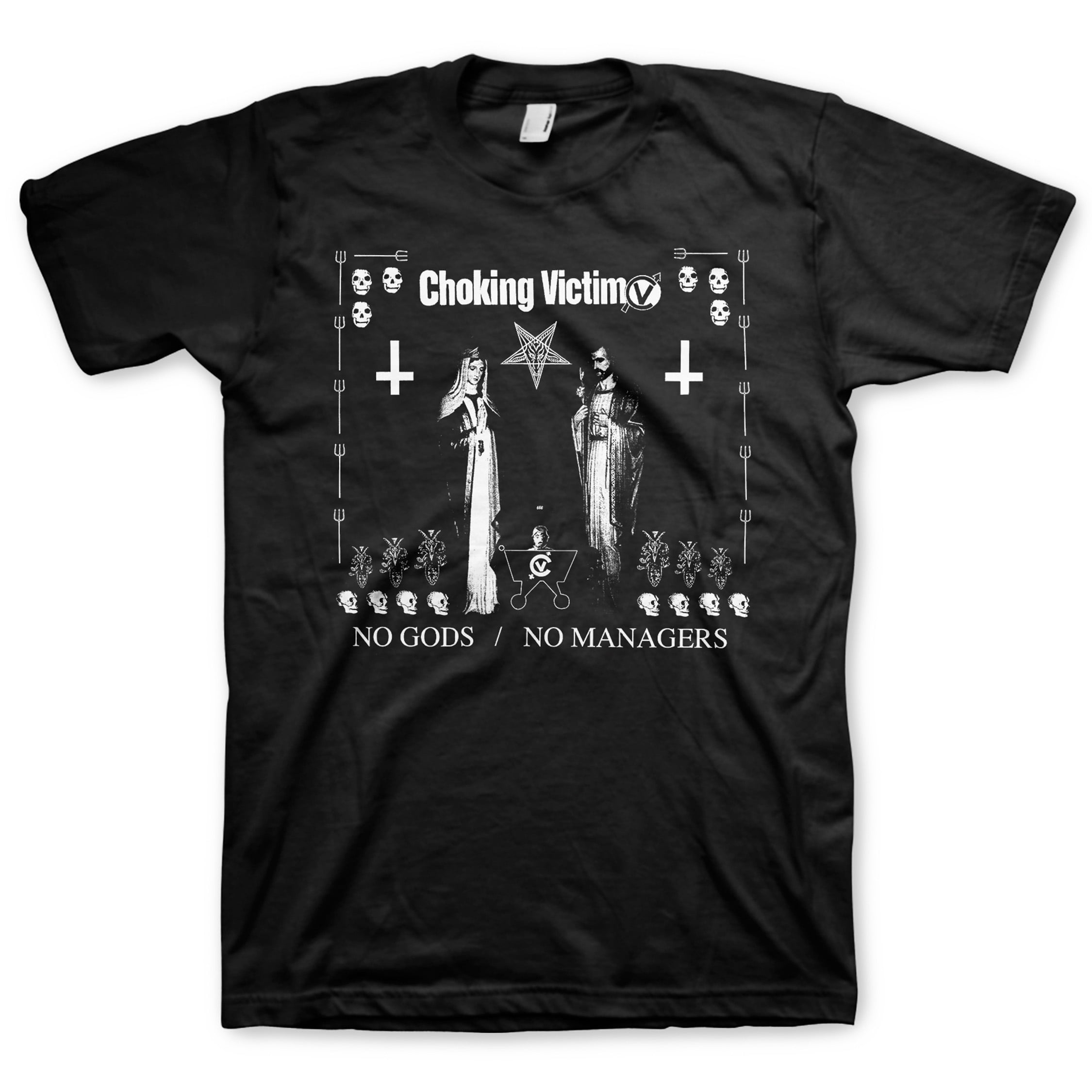 T-Shirt Victime d'Étouffement Sans Dieux Sans Maîtres