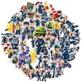 thumbnail image 2 of 35pcs-50pcs Cartoon Stickers Police Stickers Funny Kids Stickers Stationery Stickers for Laptops Suitcase Guitar, 2 of 9