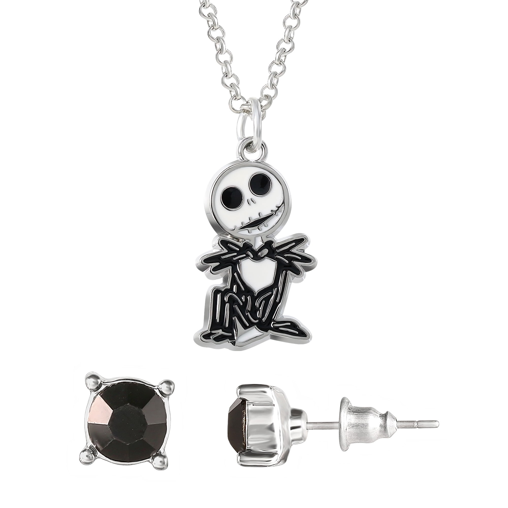 Disney- Girls Nightmare before Christmas Jack, Pendant and Earring Set