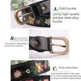 thumbnail image 4 of PU Waist Belts Teens Adjustable Embroidery Flower Waist Belt Woman Jeans Dresses Skirt Coat Versatile Waistband, 4 of 9