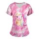 thumbnail image 3 of Pullover Impreso de Pascua de las Mujeres, Nuevo Cuello en V de Manga Corta Casual Top para Uso Diario Y de Fiesta, Camiseta de Cuidado de la Moda Elástica, 3 of 4