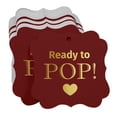 thumbnail image 3 of Inkdotpot Pack Of 50 Ready To Pop Baby Shower Paper Tags DIY Craft Bracket Shape Real Gold Foil Hang Tags, 3 of 6