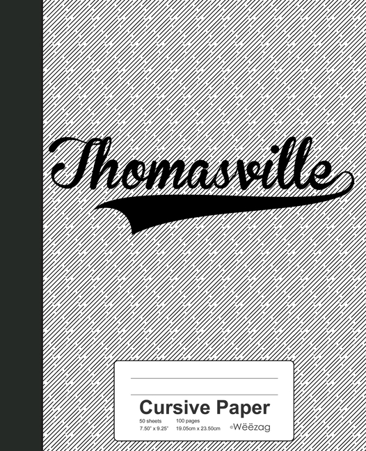 Weezag Cursive Paper Notebook Cursive Paper THOMASVILLE Notebook
