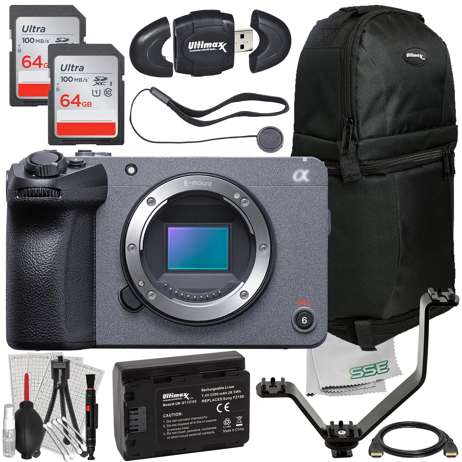 Ultimaxx Starter Sony FX30 Digital Cinema Camera Bundle (Body Only