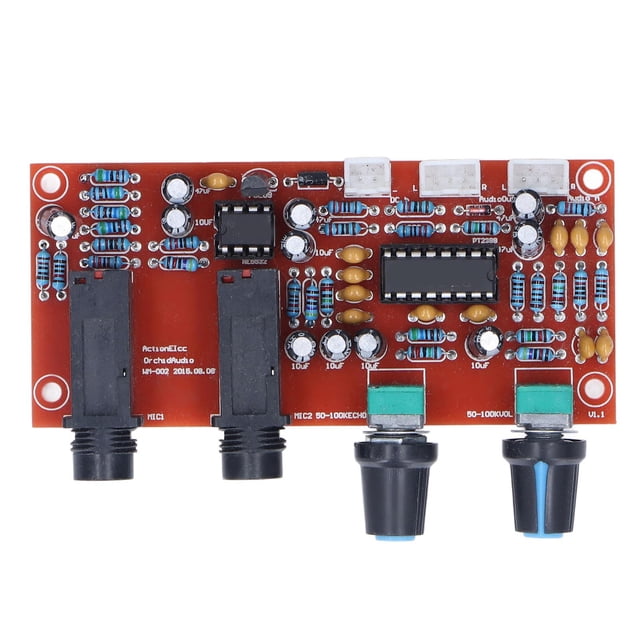 Digital Microphone , Karaoke Reverberation Module Adjustable Reverb And Volume For Audio Equipments