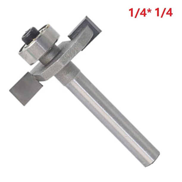 T Slot Router Bit 1/4" Shank 1/4" Cutting Depth 2 Flutes HSS Cutter