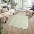 thumbnail image 2 of Haperlare 4' x 6' Indoor Shaggy Plush Area Rug College Dorm Living Room Home Decor Floor Carpet, Ivory, 2 of 10