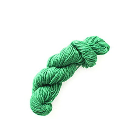Wool Knitting DIY Woven Thread Polyester Yarn Hand Crocheted Blanket Elastic-White - One Size, 09 Army