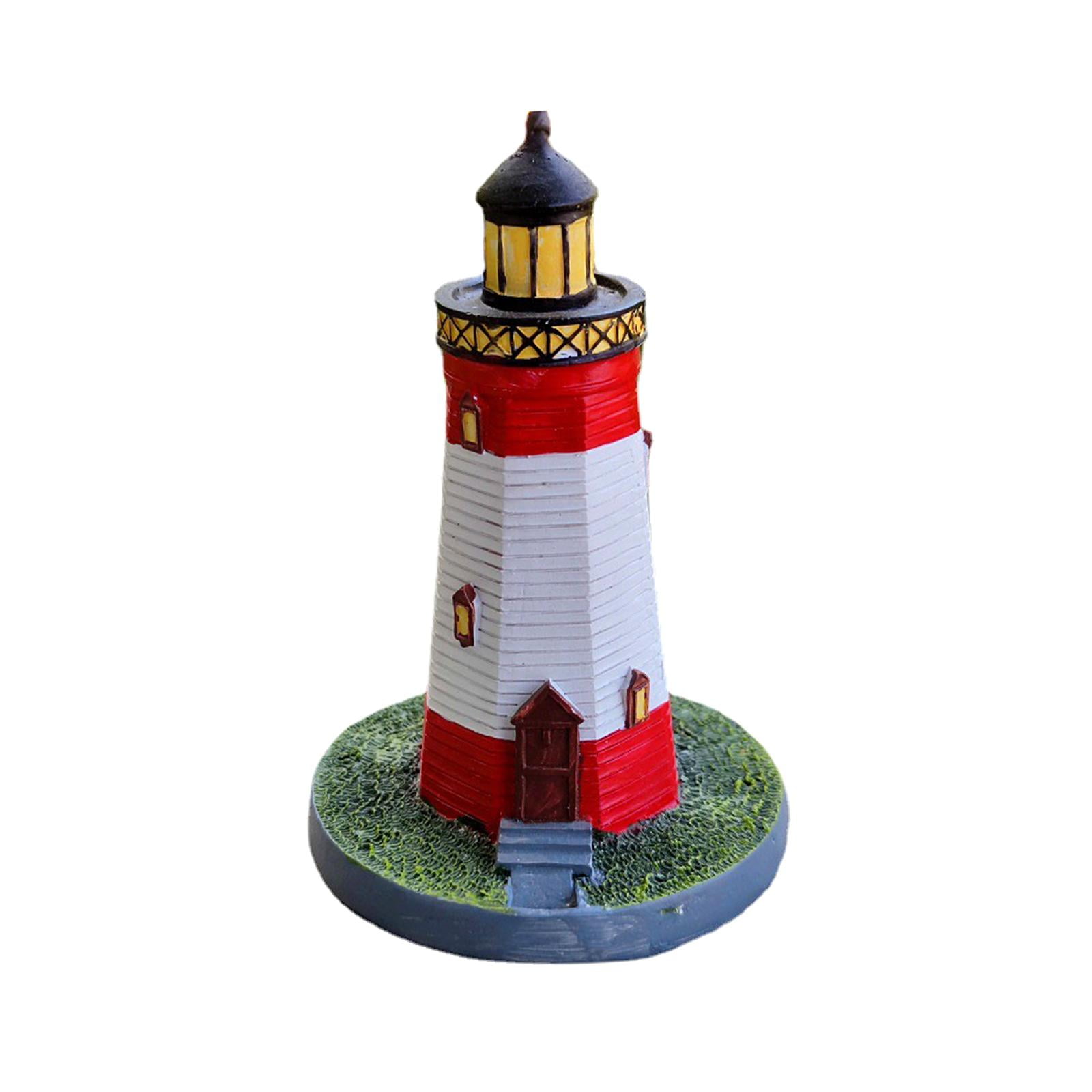 Miniature Lighthouse Ornament Figurines, Watchtower Model Resin