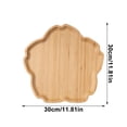 thumbnail image 3 of Xihbxyly Bandeja de Madera Maciza, Bambú Natural, Resistente, Diseño Multiforma, Versátil para Aperitivos y Frutas, Ideal para Fiestas o Uso Familiar, 18 X 18 Cm, 25 X 25 Cm, 30 X 30 Cm, 3 of 6