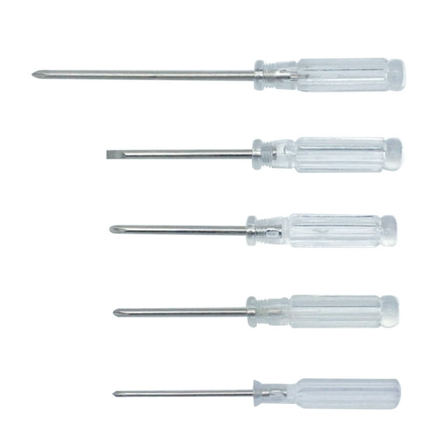 5Pcs Mini Destornillador Herramienta De Reparación De Computadoras Destornillador Ranurado CACAGOO Destornillador