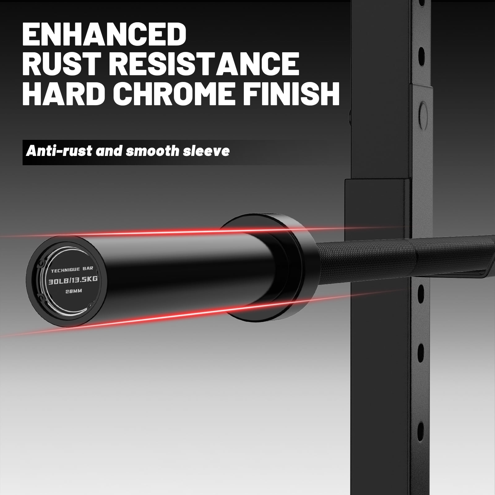 Olympic Barbell, 6ft Barbell for Strength Training and Weightlifting, 2 inch Olympic Bar with 700lb Capacity, Comfortable Grip for Squats Curls Deadlifts