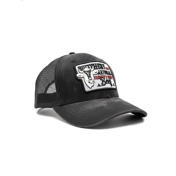 KNITE Gorra Farmer Beef Blue Trucker Hombre Ajustable Estilo Rancho Ganado Agro