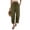 Army Green -CX24, variant on Capri Pants for Women Linen Casual High Smocked Waist Drawstring Boho Slacks Travel Vacation Lounge Pants with Pockets Watermelon Red XL