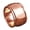 14K Rose Gold-Plated, variant on Band Circle Ring for Women and Men 14K Rose Gold-Plated, Daily Wear, Size 8, Gift Box Included