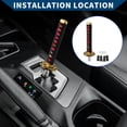 thumbnail image 2 of Unique Bargains Shift Knob with 4 Adapter / Front Gear Shifter Knob for Automatic and Manual Vehicles / Stick Shifter Lever Knob Iron / 1 Set Black Black 27cm, 2 of 7