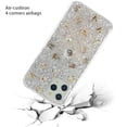thumbnail image 2 of Apple iPhone 12 Pro Max (6.7") Case Flakes Glitter Crystal Bling Sparkle Rugged Hybrid PC+TPU Back Covered Protective ,Xpm Phone Cover for iPhone 12 Pro Max - Clear, 2 of 5