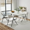 thumbnail image 2 of Patiojoy 12 Pack Folding Chairs Stackable Plastic Chairs with Waterproof HDPE Seat, 2 of 9