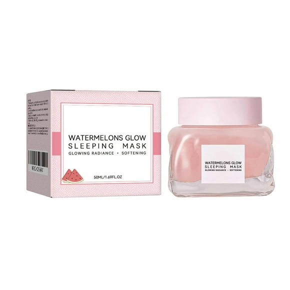 Watermelon Glow Sleeping Exfoliating + Overnight W/ + Pumpkin Seed Extract For Sensitive Skin Hydrating